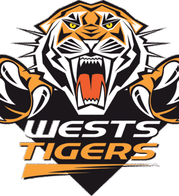 Wests tigers 2000 pres primary logo diy decals stickers 1 