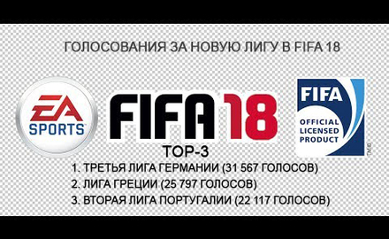 Обнародованы последние результаты голосования за новую лигу в FIFA 18