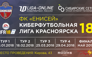 ФК "Енисей" запускает первую в истории Киберфутбольну Лигу Красноярска по FIFA18